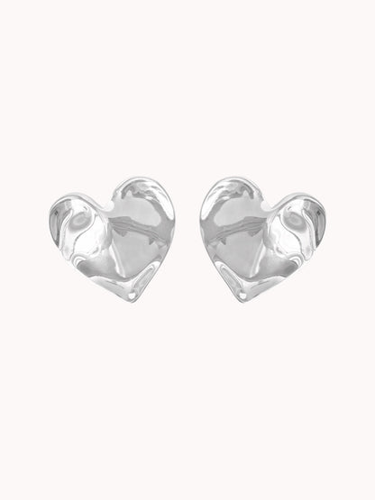 Pendientes Hearts On Fire | Plateados