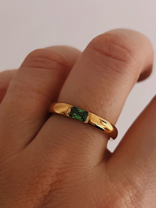 Anel Feeling Lucky | Verde | Dourado